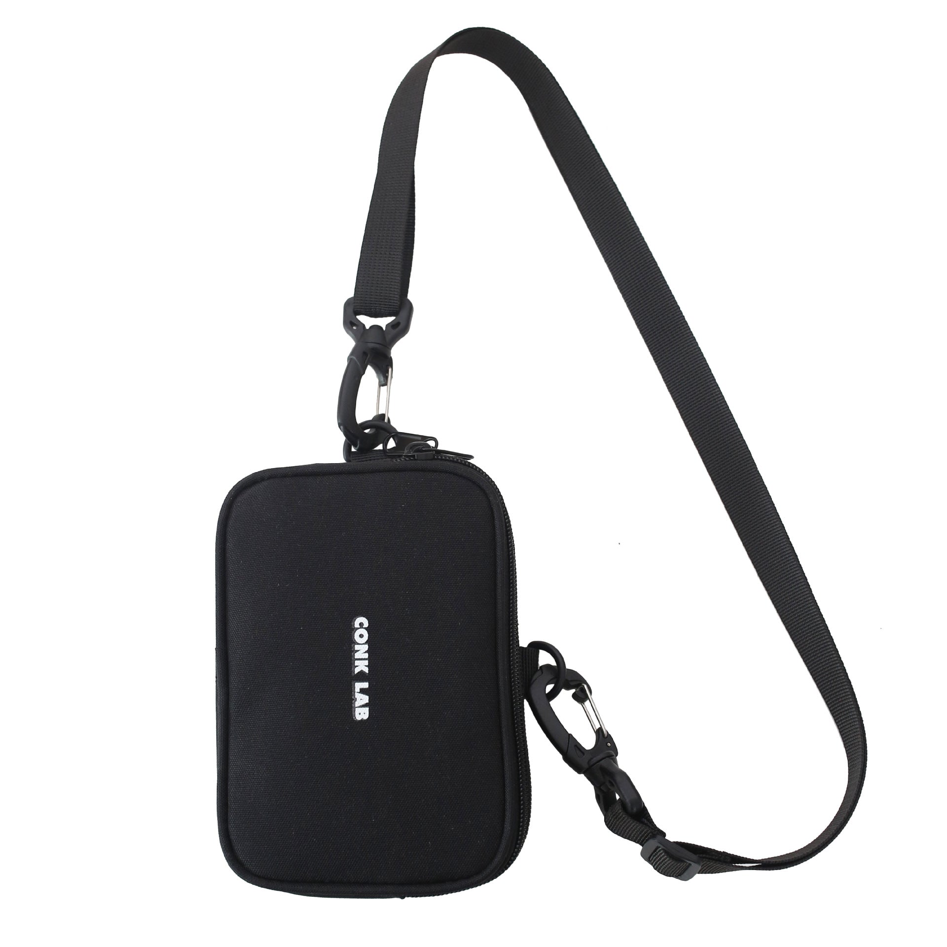 Black Solid Crossbody Sling Bag