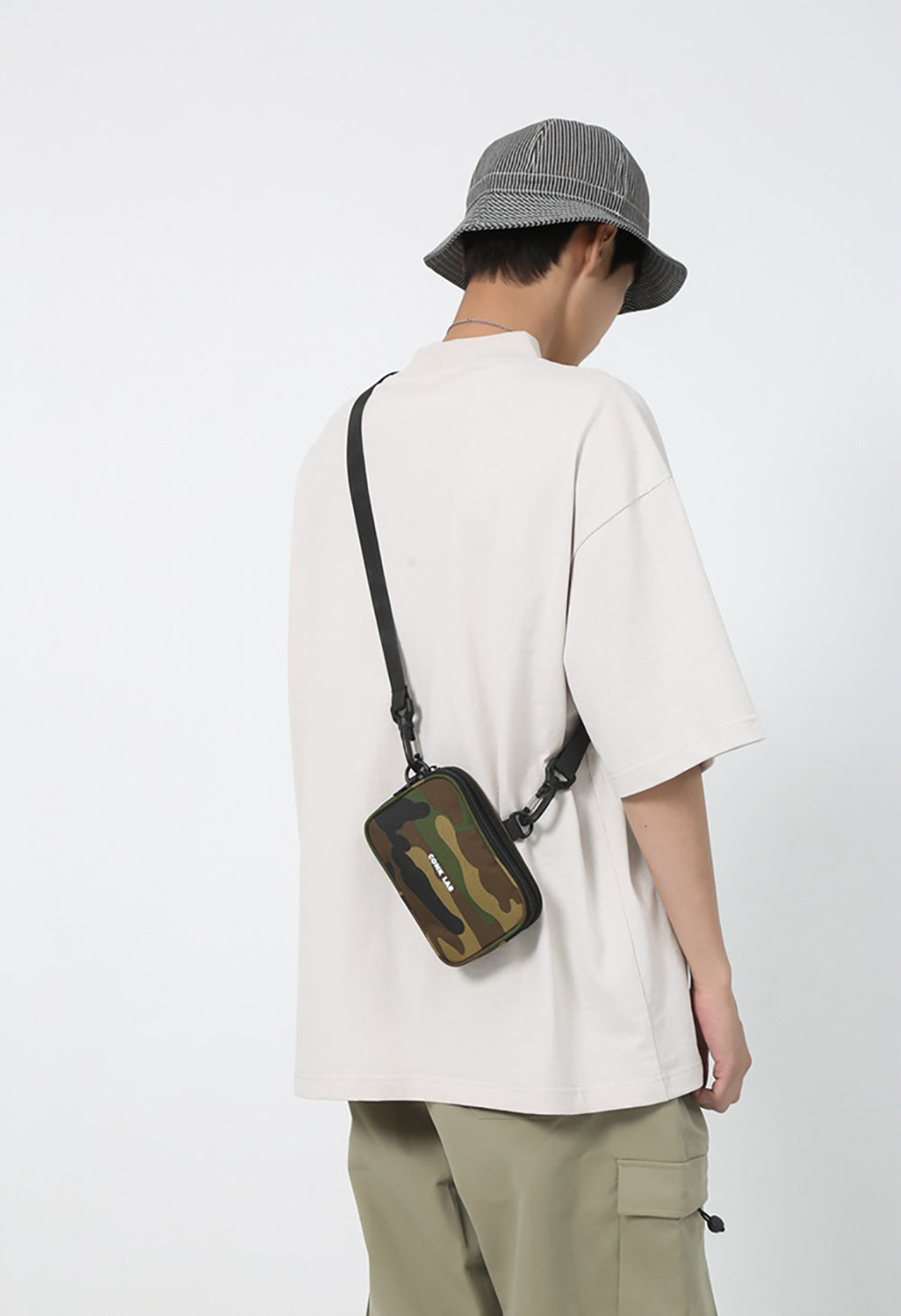 Green Solid Crossbody Sling Bag