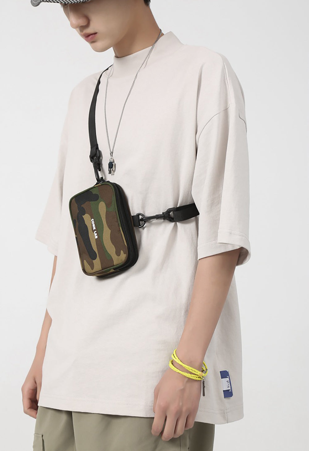 Green Solid Crossbody Sling Bag