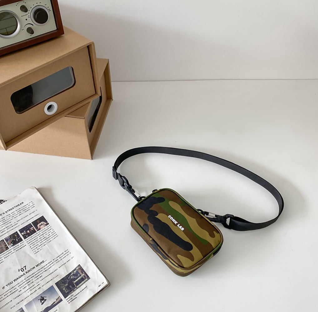 Green Solid Crossbody Sling Bag