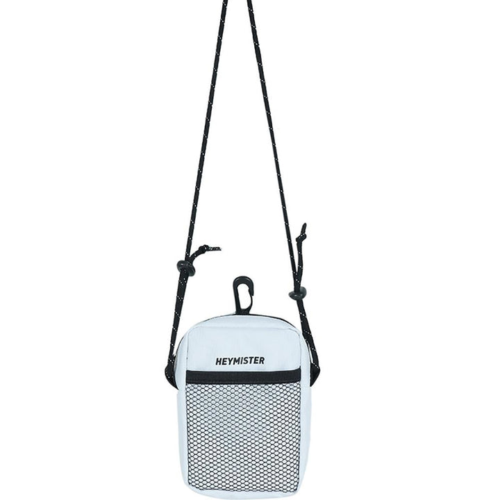 White Printed Crossbody Shoulder Bag