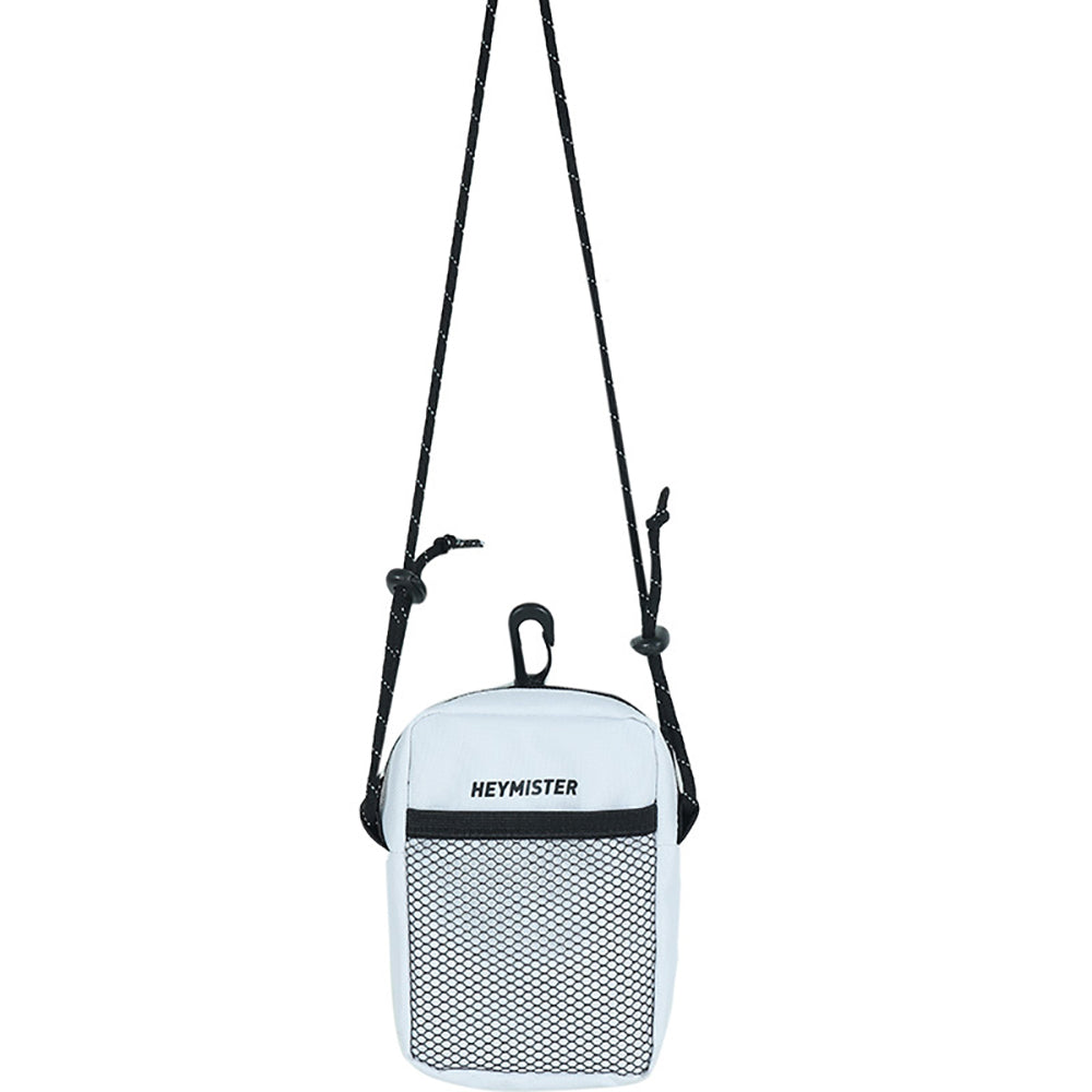 White Printed Crossbody Shoulder Bag