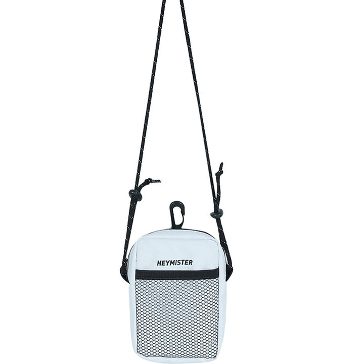 White Printed Crossbody Shoulder Bag