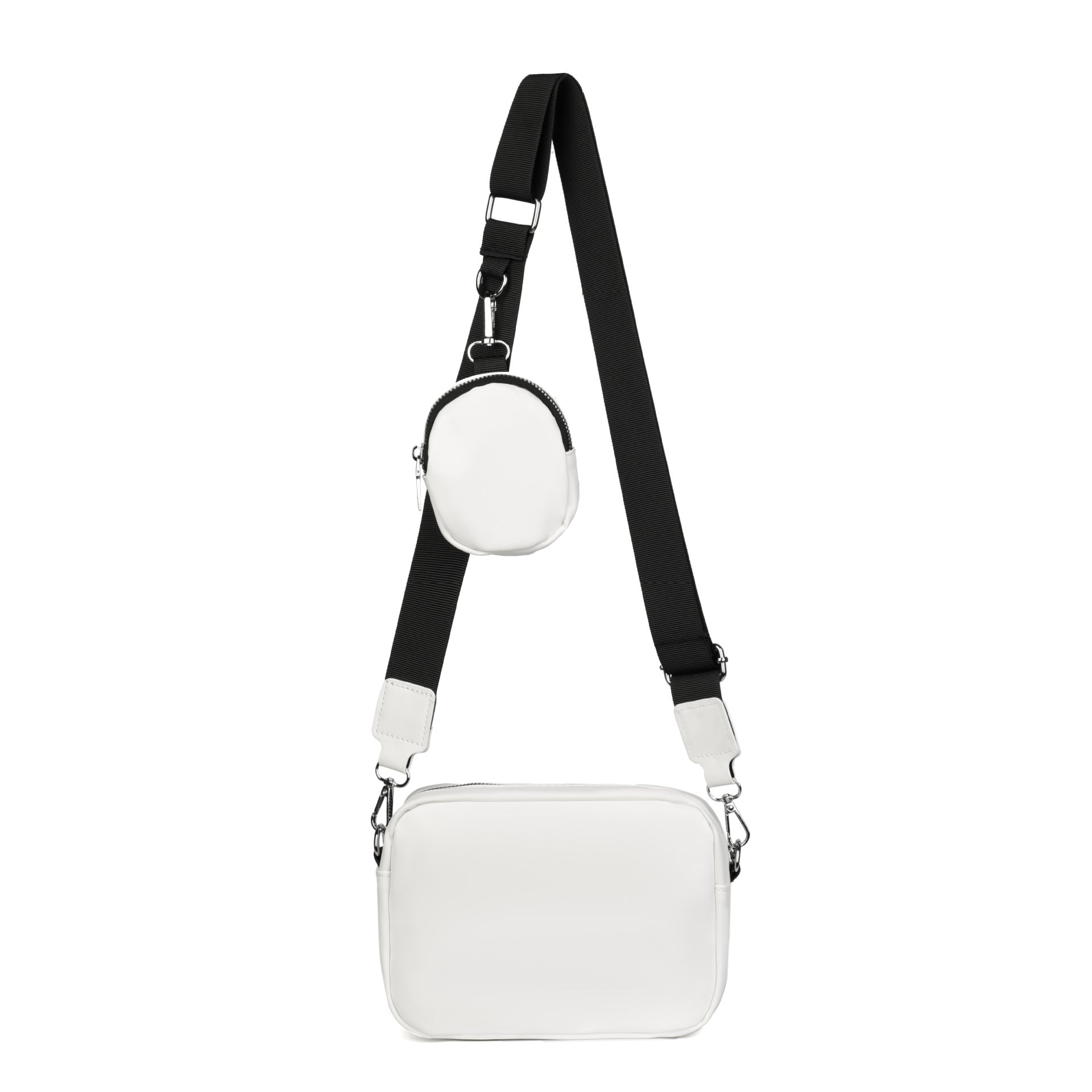 Black Solid One Handle Sling Bag