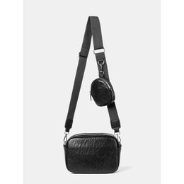 Black Solid One Handle Sling Bag