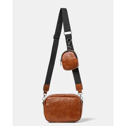 Black Solid One Handle Sling Bag