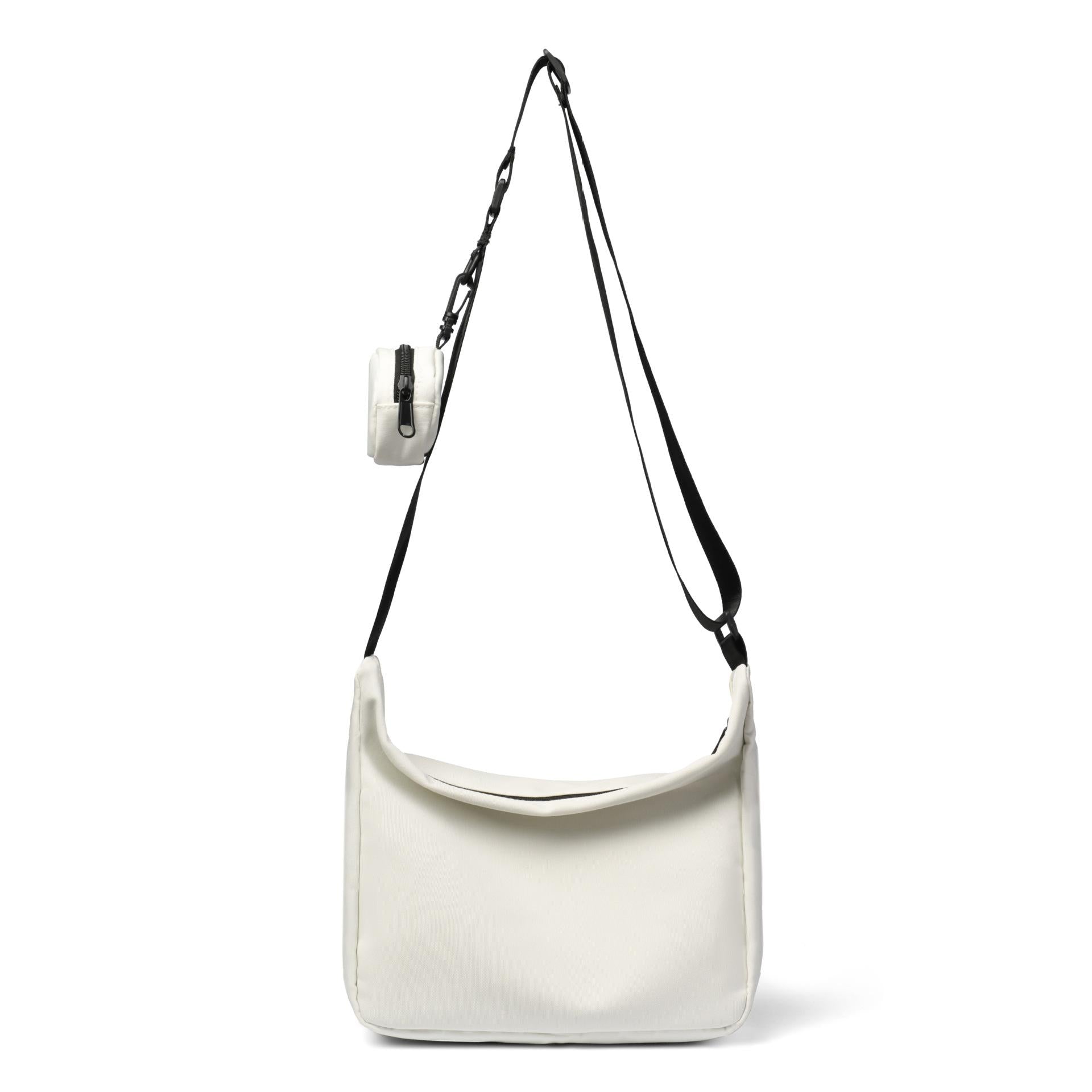 Black Solid One Handle Sling Bag