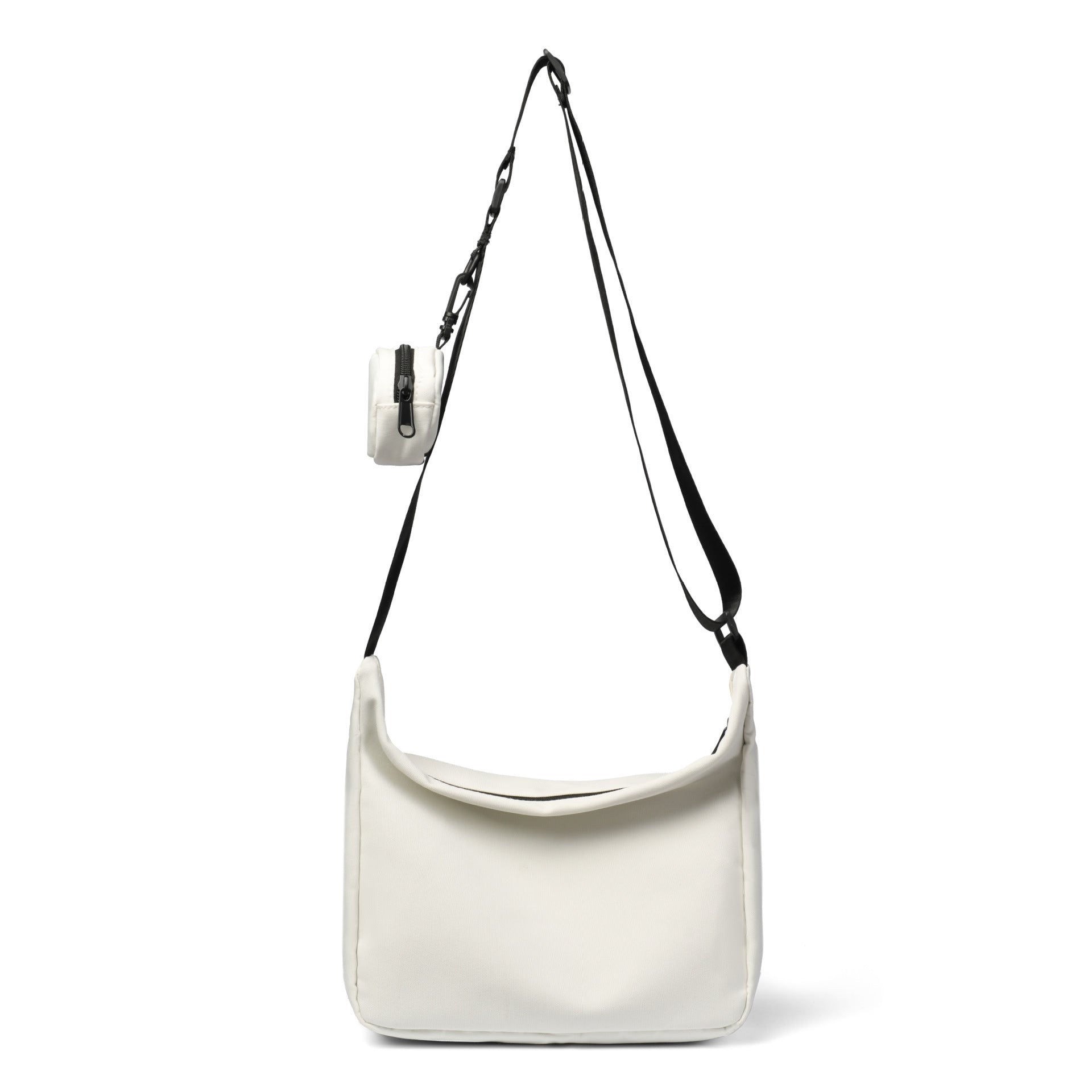 Black Solid One Handle Sling Bag