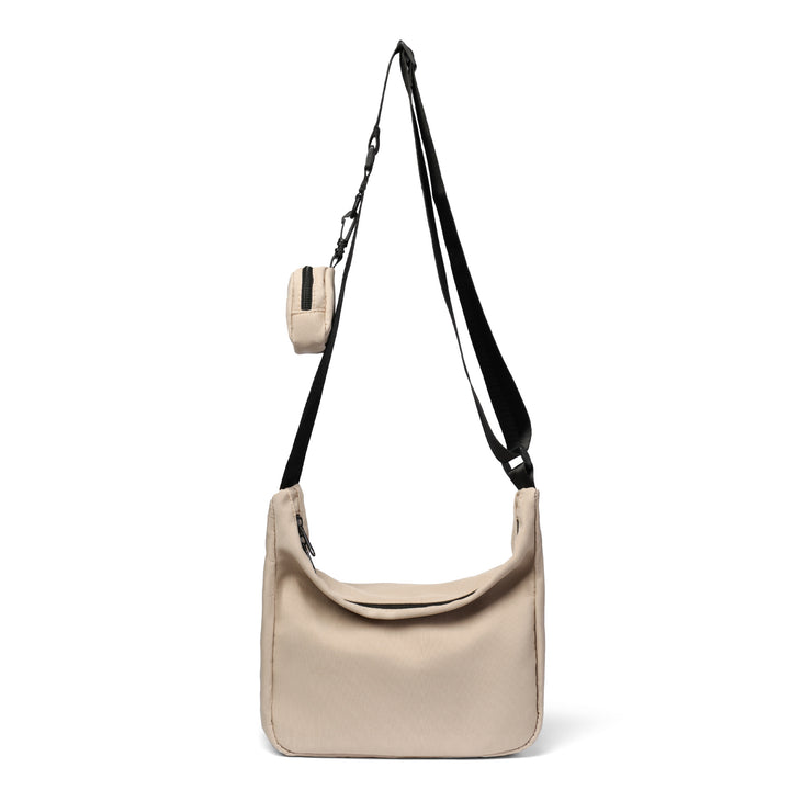 Black Solid One Handle Sling Bag