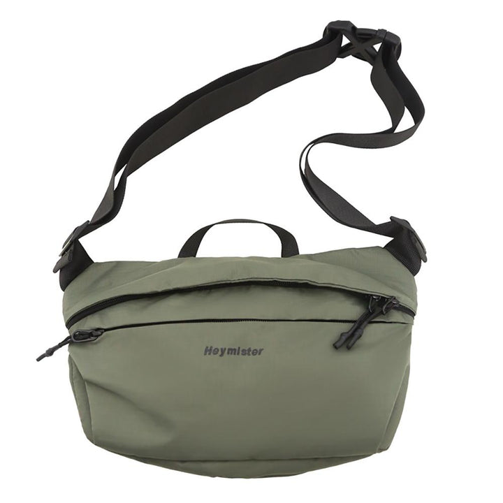 Grey Solid Crossbody Sling Bag