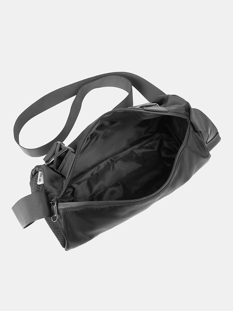 Black Solid One Handle Sling Bag