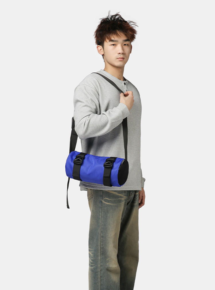 Black Solid One Handle Sling Bag
