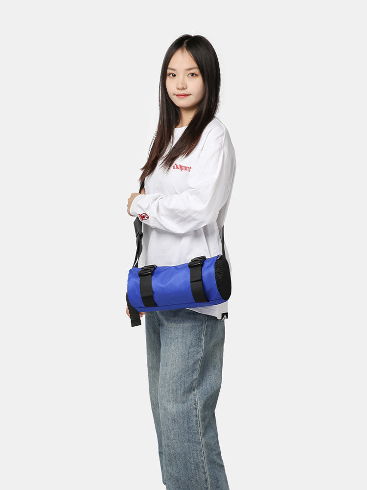 Black Solid One Handle Sling Bag