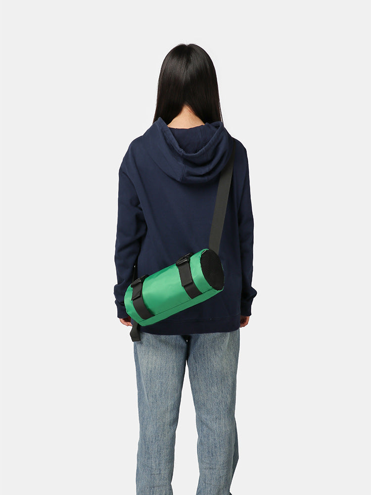Black Solid One Handle Sling Bag