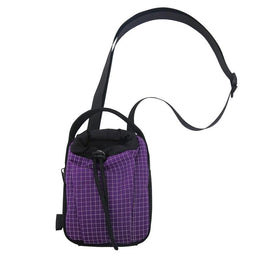 Black Checked One Handle Sling Bag