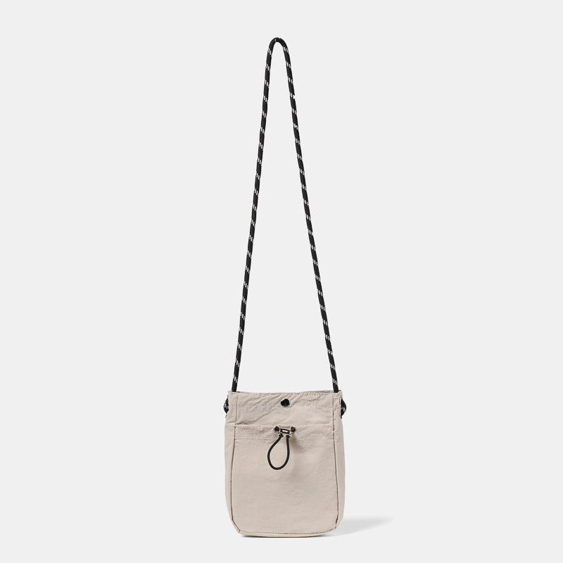 Black Solid One Handle Sling Bag