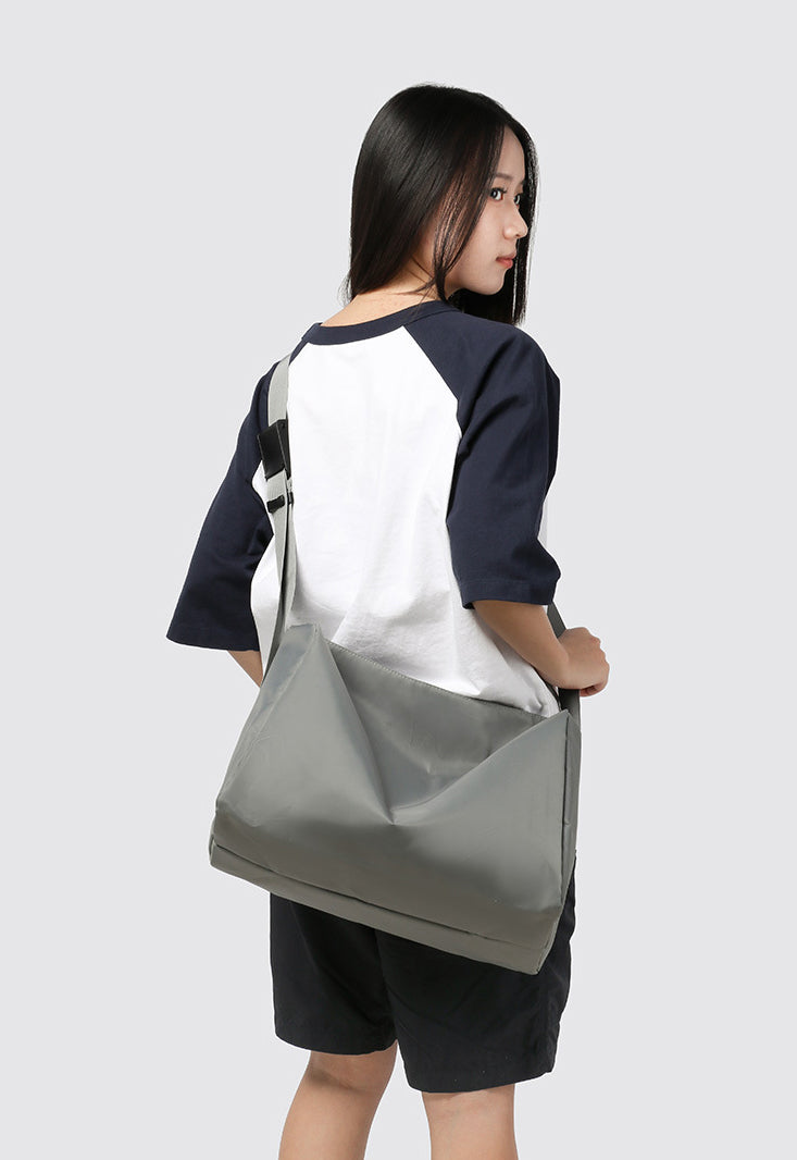 Black Solid One Handle Hobo Bag