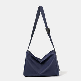 Black Solid One Handle Hobo Bag
