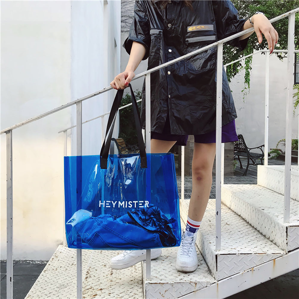 Printed Shopper Tote Bag