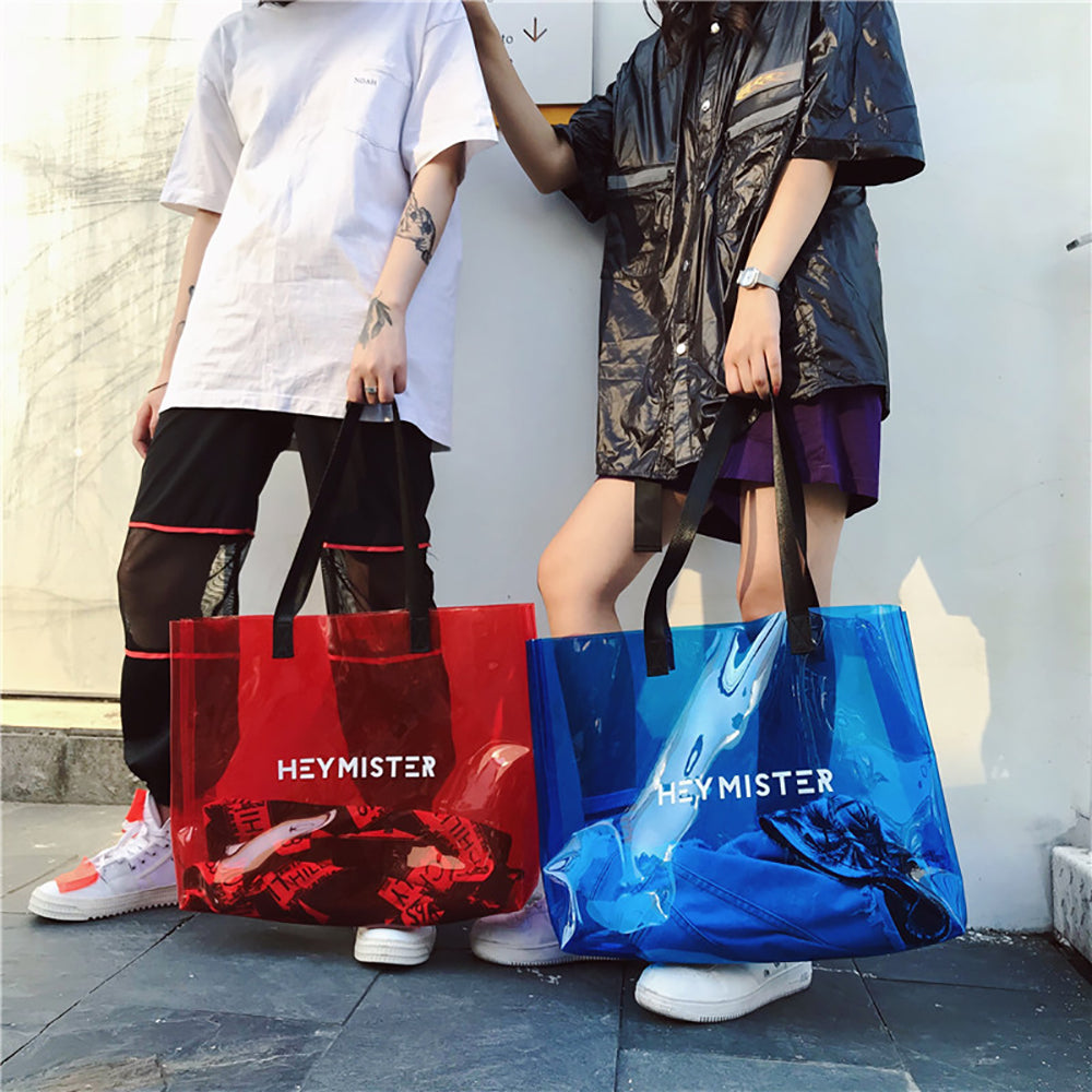 Printed Shopper Tote Bag