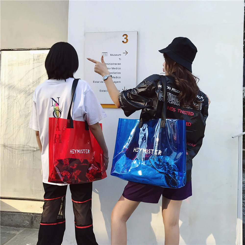 Printed Shopper Tote Bag