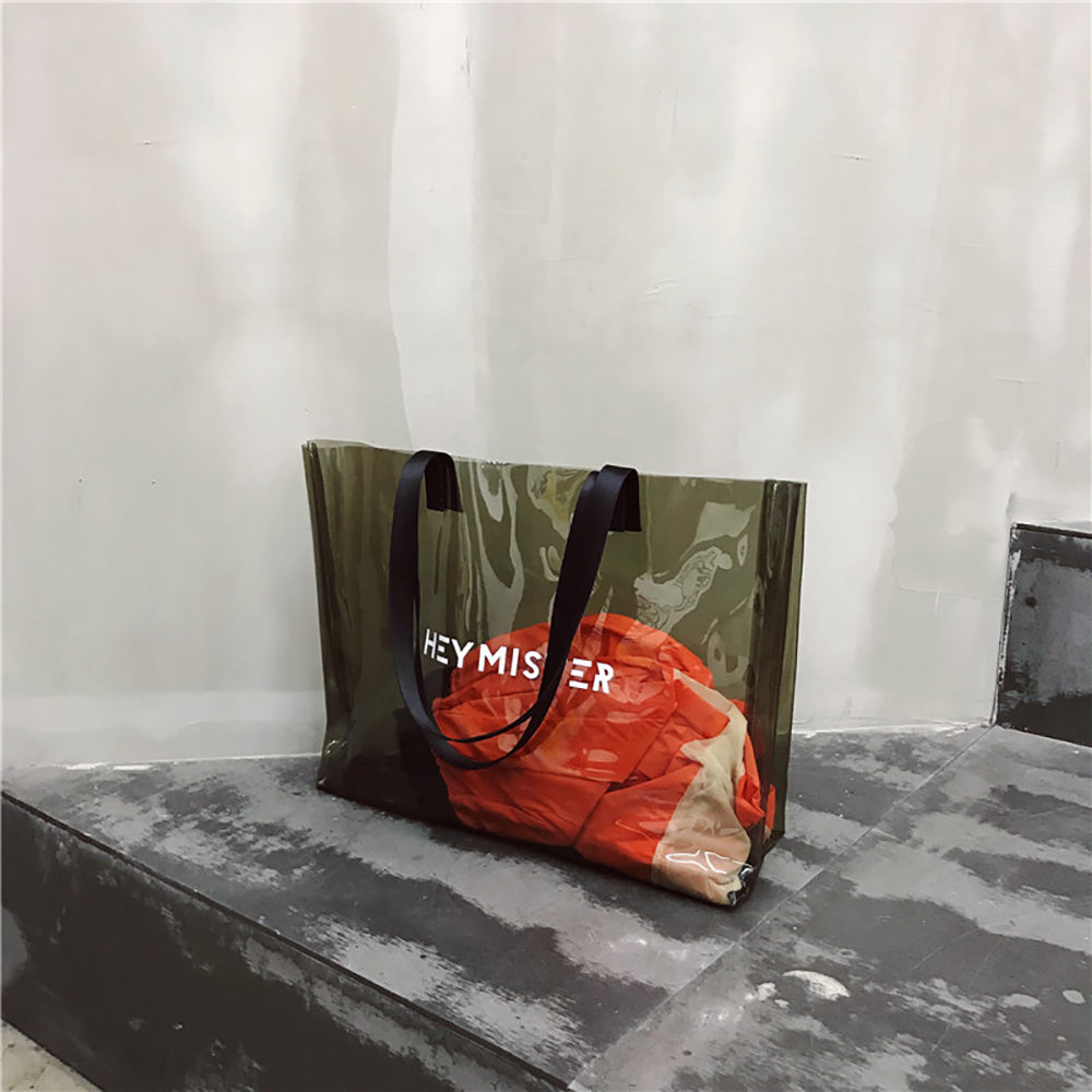 Printed Shopper Tote Bag