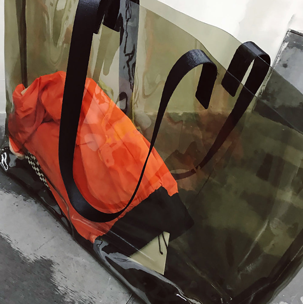 Printed Shopper Tote Bag
