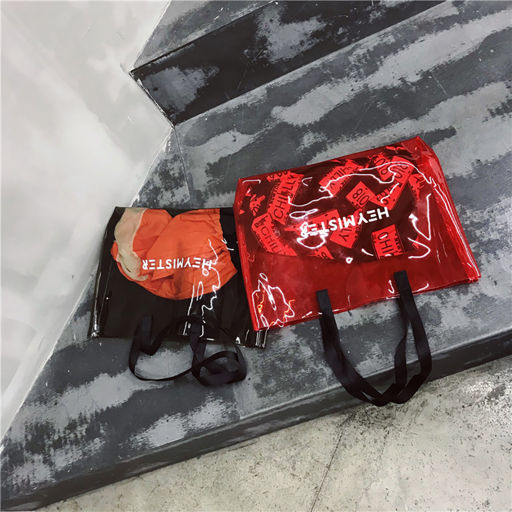 Printed Shopper Tote Bag