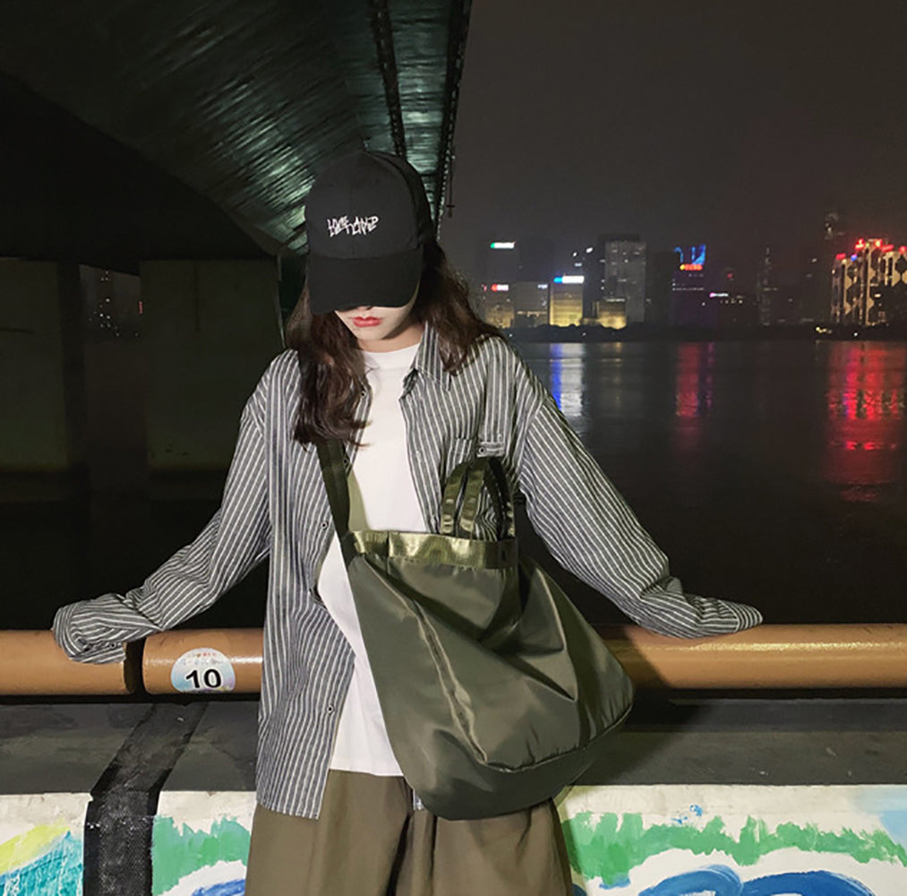 Green Solid Shopper Tote Bag