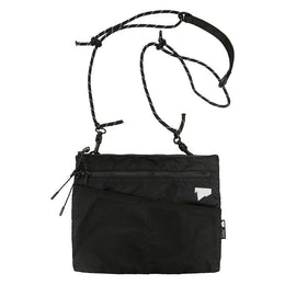 Black Solid One Handle Sling Bag