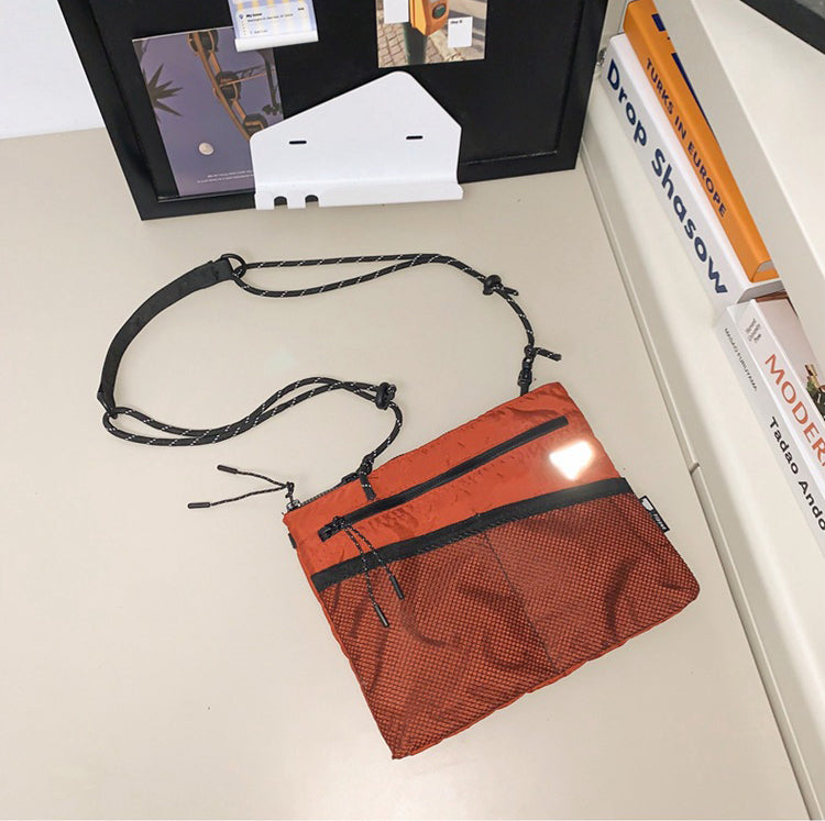 Black Solid One Handle Sling Bag