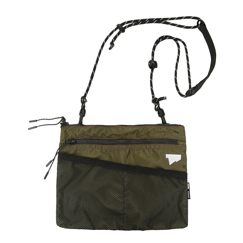 Black Solid One Handle Sling Bag