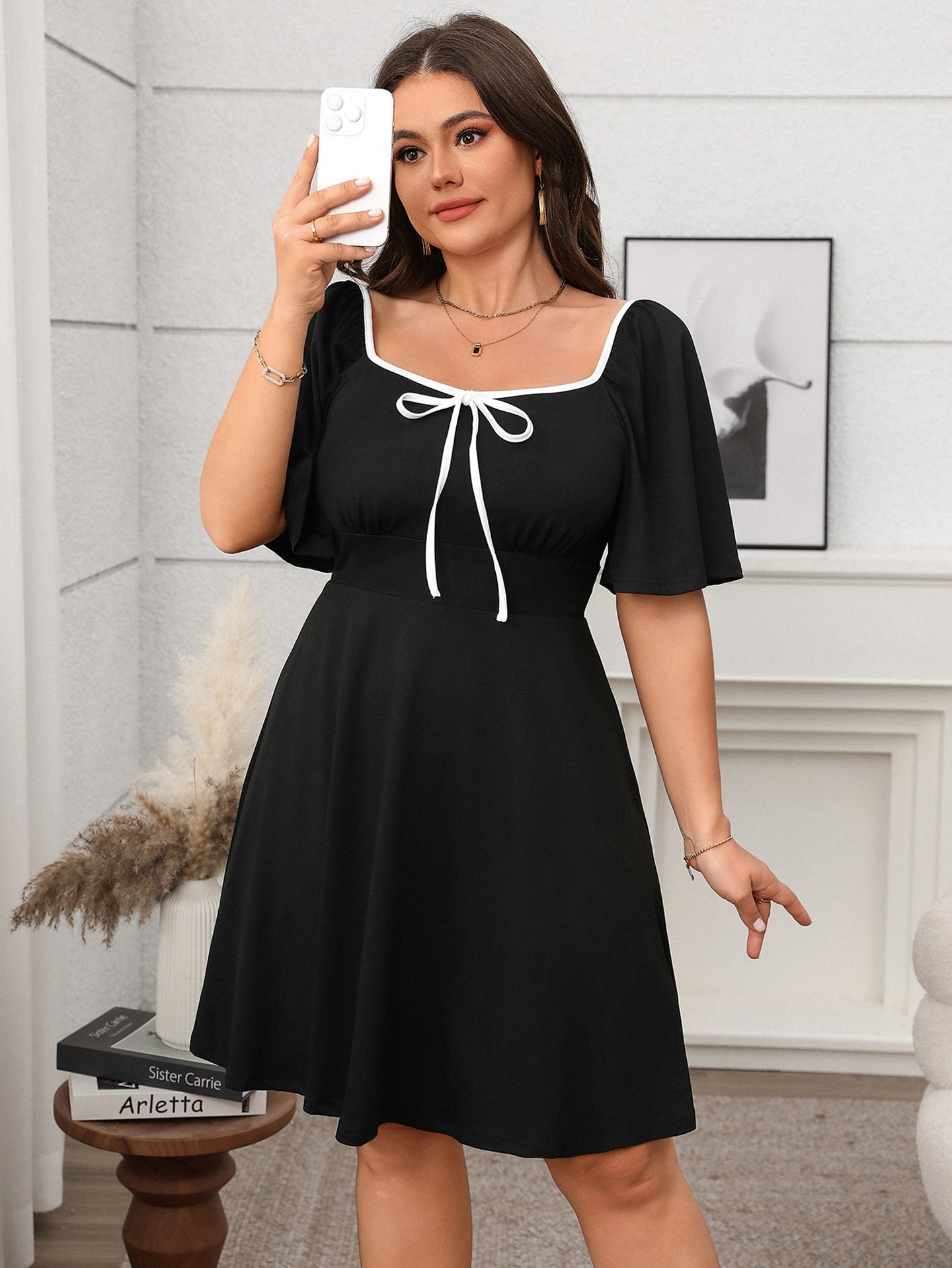 Women Fit & Flare Midi Dress