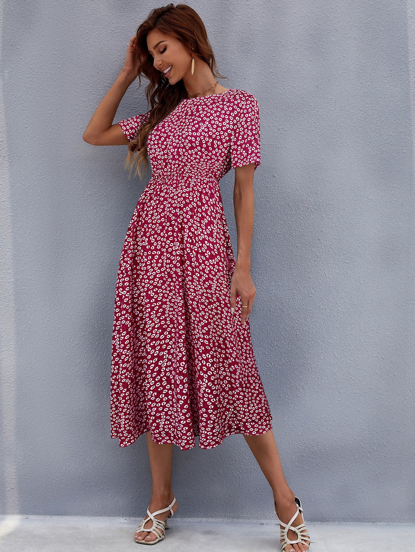 Women Printed Fit and Flare Dress