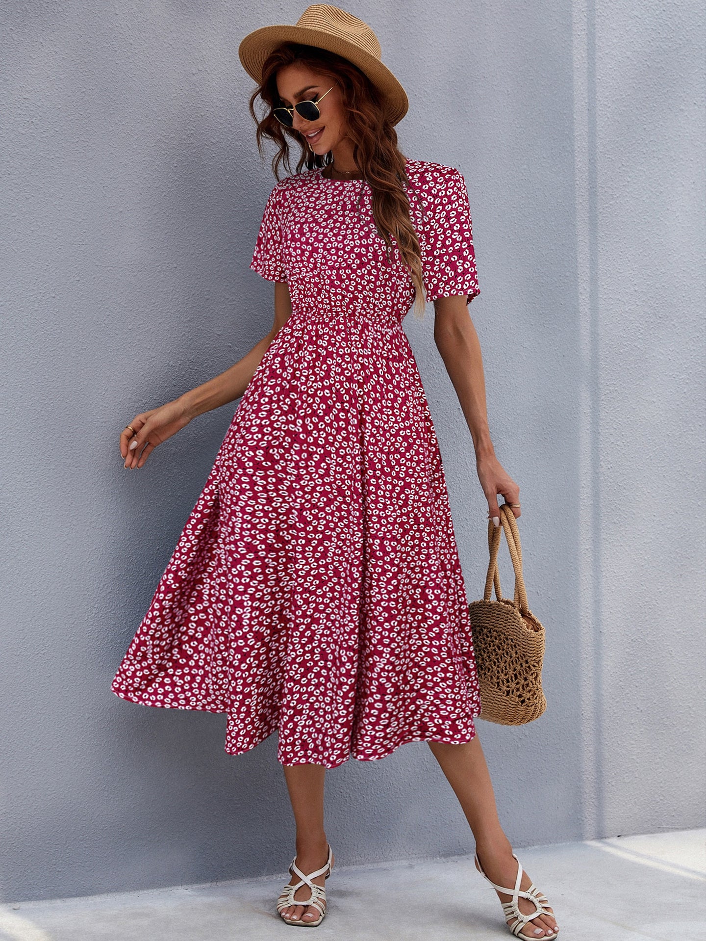 Women Printed Fit and Flare Dress