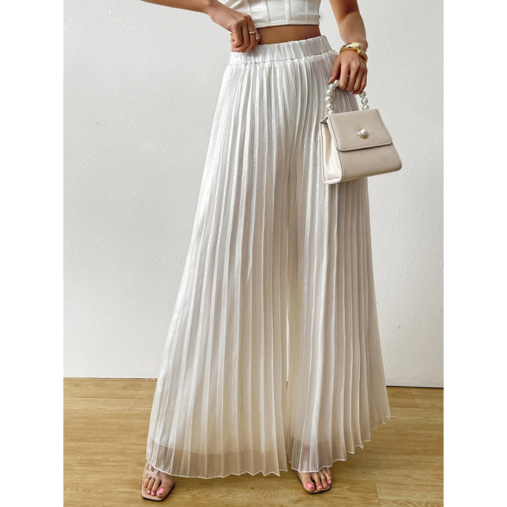 Women Wide Leg Slip-On Palazzos