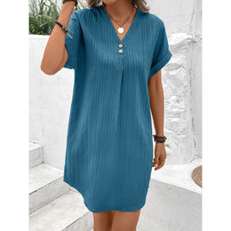 V-Neck Kaftan Dress