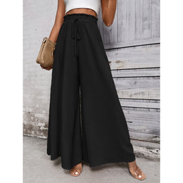 Women Loose Fit Pleated Trousers