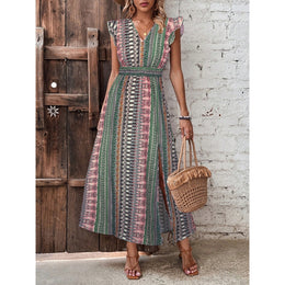 Women Bohemian Print Fit & Flare Dress
