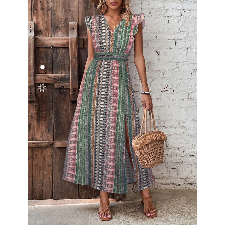 Women Bohemian Print Fit & Flare Dress