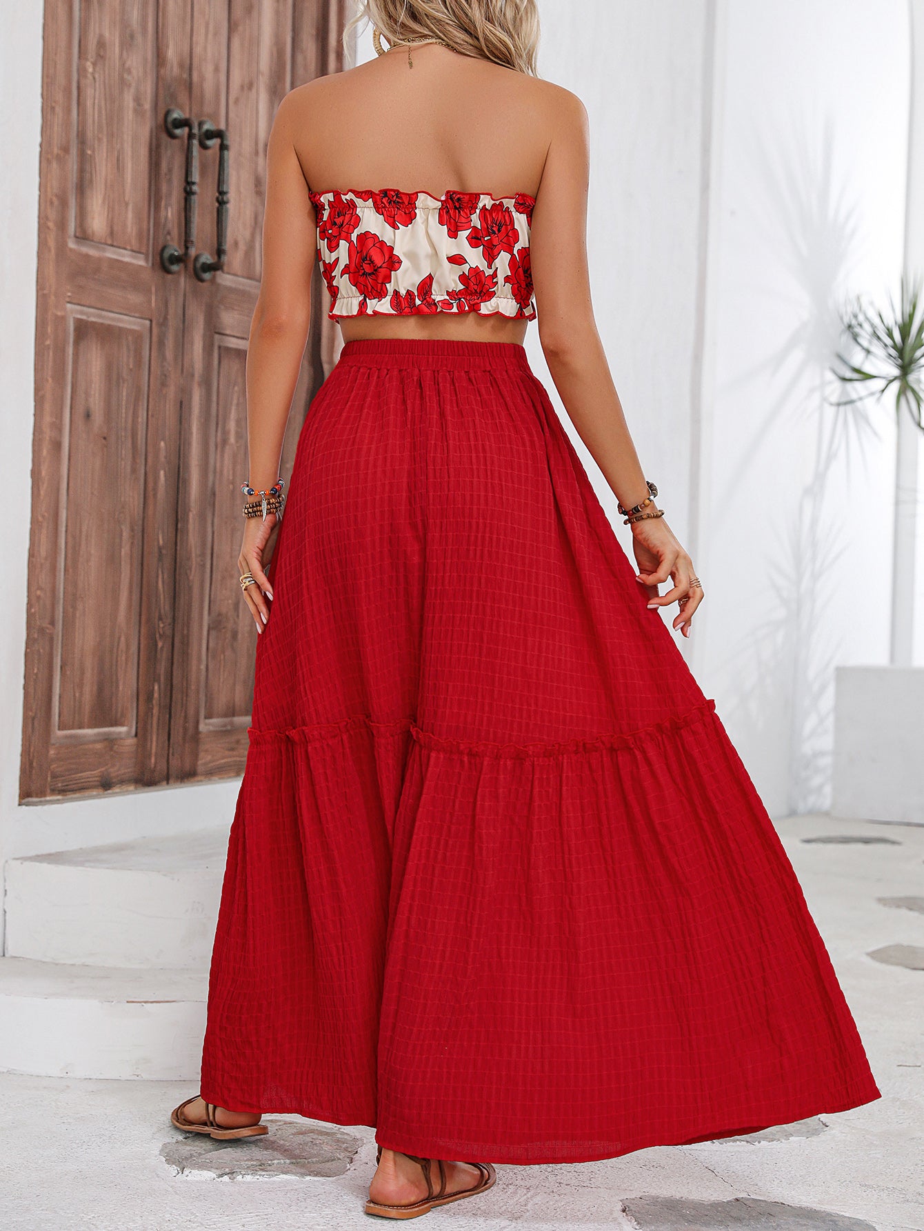 Printed Top with Skirt