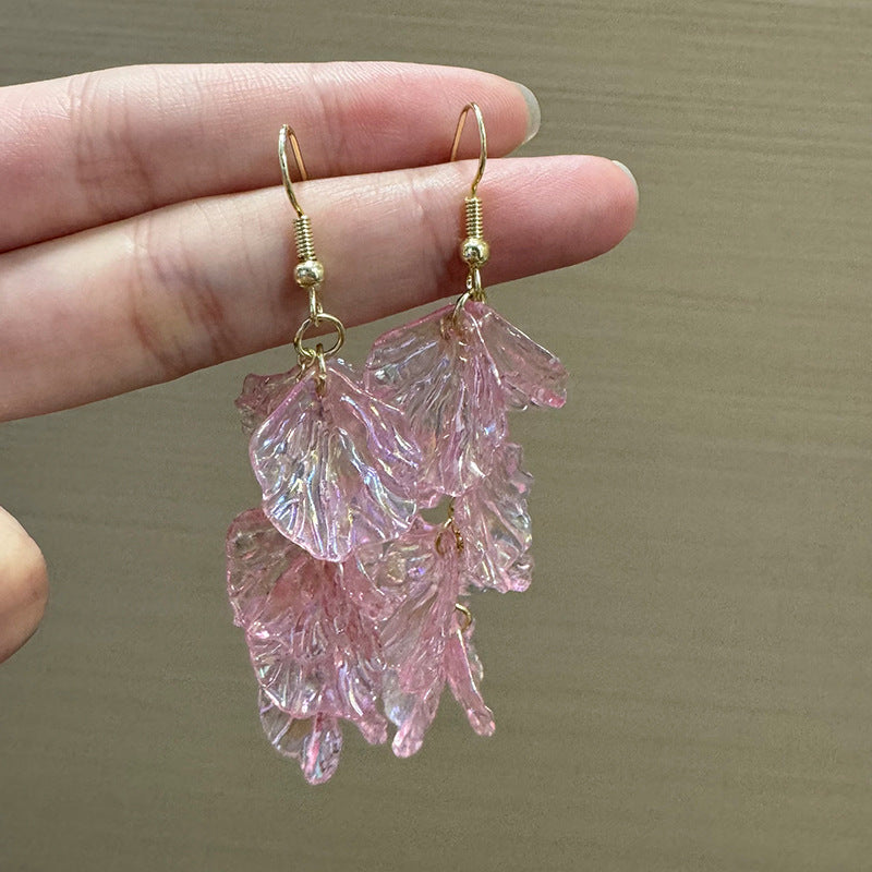 Leaf Shaped Drop Earrings