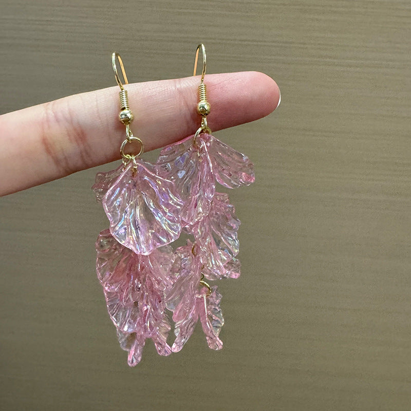 Leaf Shaped Drop Earrings