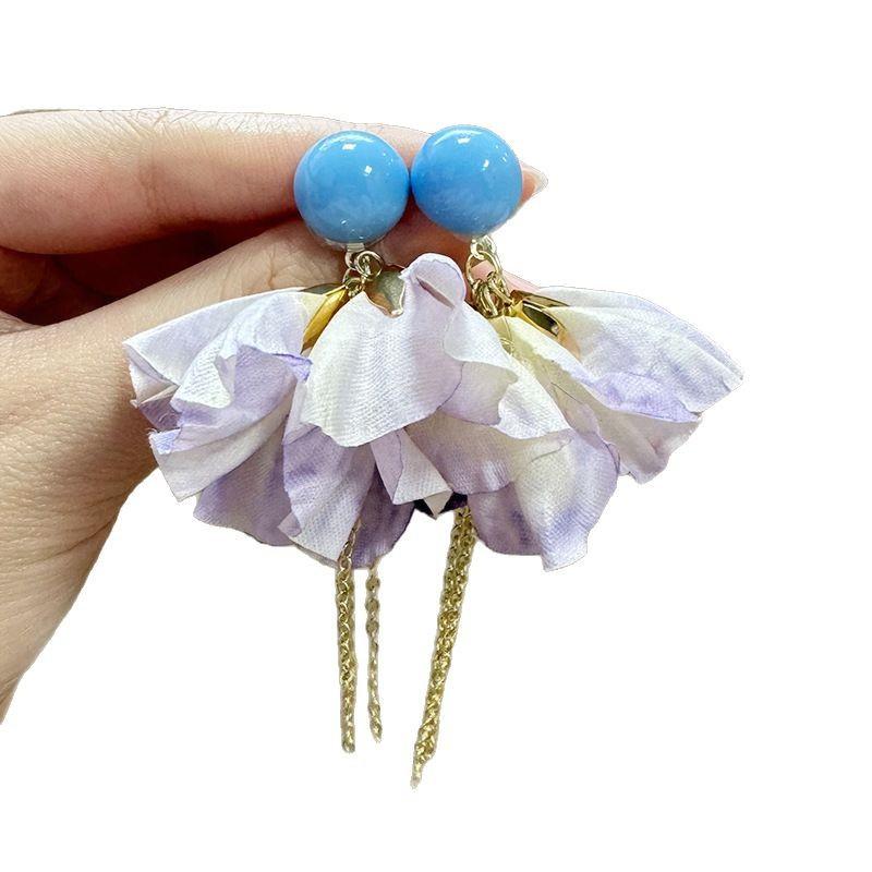 Artificial Beads Beaded Quirky Drop Earrings