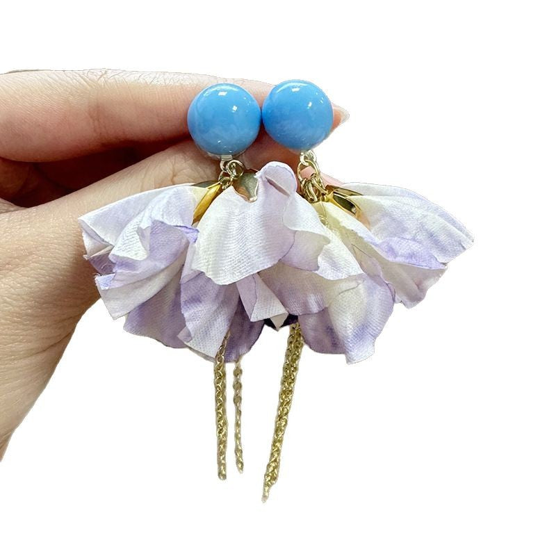 Artificial Beads Beaded Quirky Drop Earrings