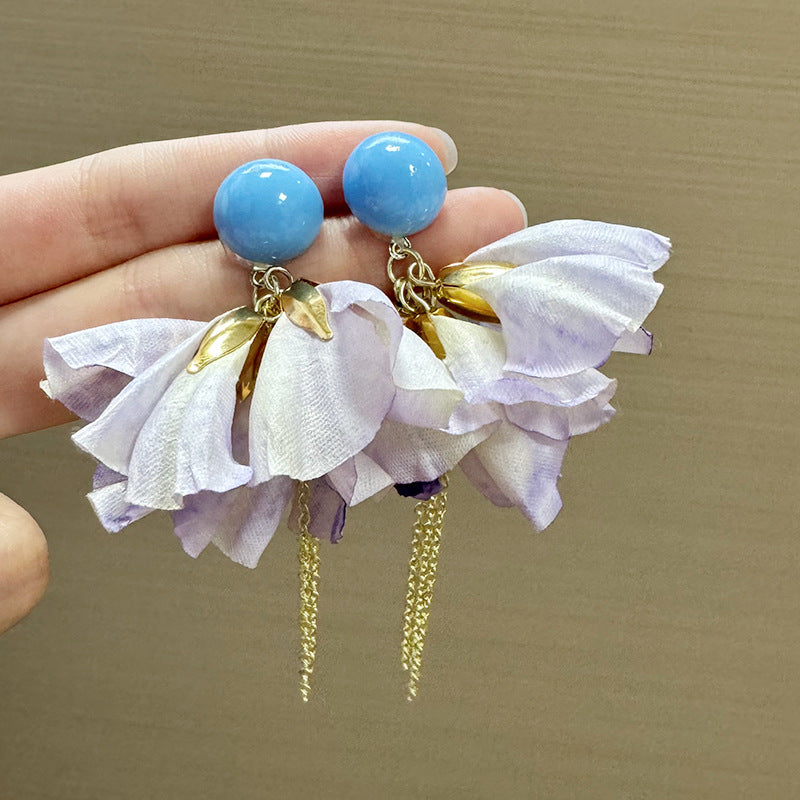 Artificial Beads Beaded Quirky Drop Earrings