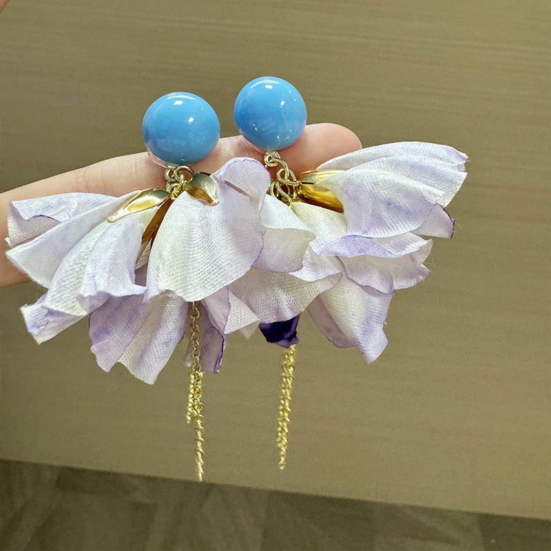 Artificial Beads Beaded Quirky Drop Earrings