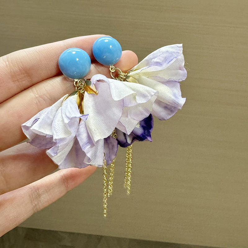 Artificial Beads Beaded Quirky Drop Earrings