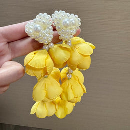 Leaf Shaped Drop Earrings