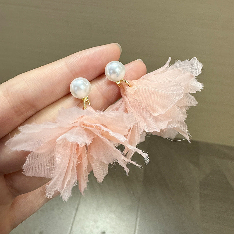 Pearls Beaded Contemporary Drop Earrings